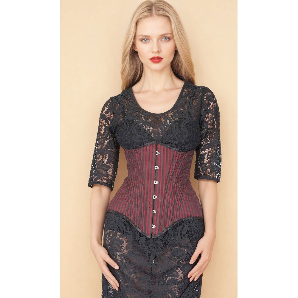 Attitude Corsets - Miles Underbust korset - Rood